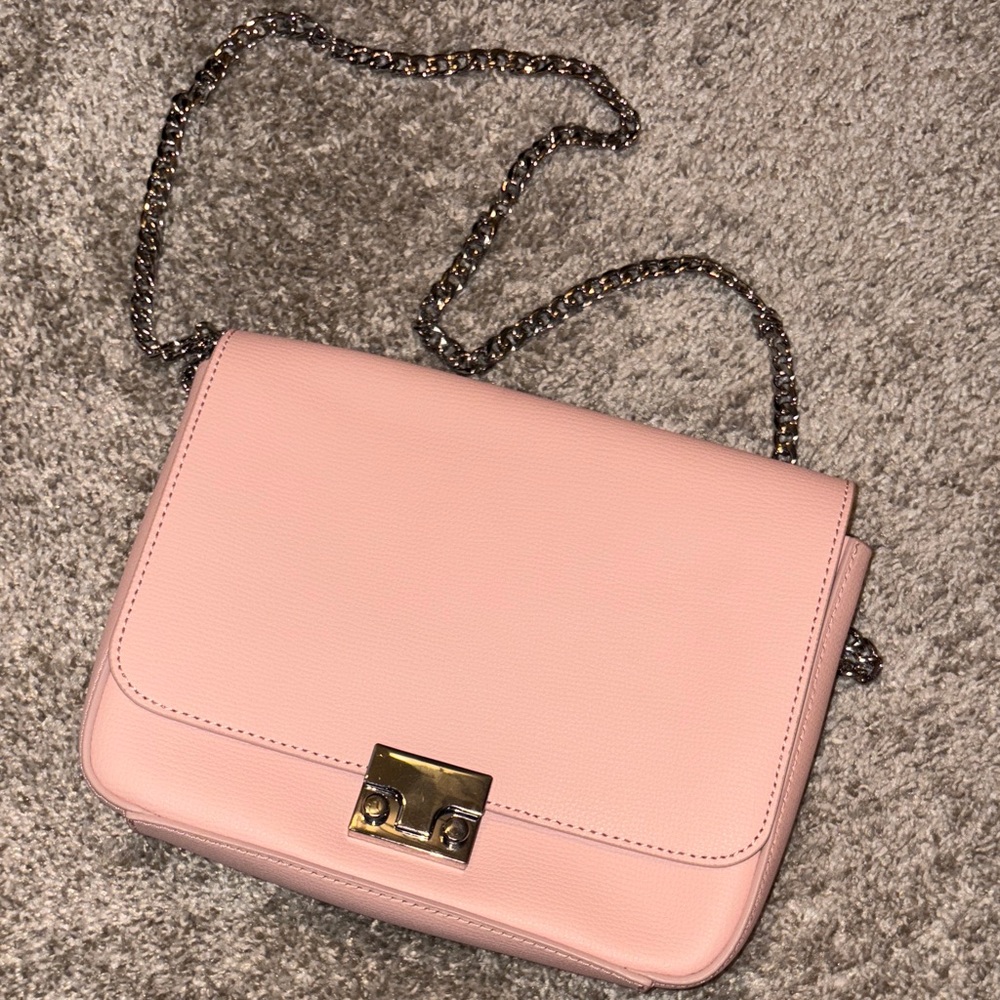 Loeffler Randall Pink Leather Shoulder Bag
